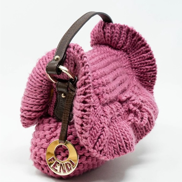 Fendi Wool Knit Chef Bag w/COA - Picture 13 of 13